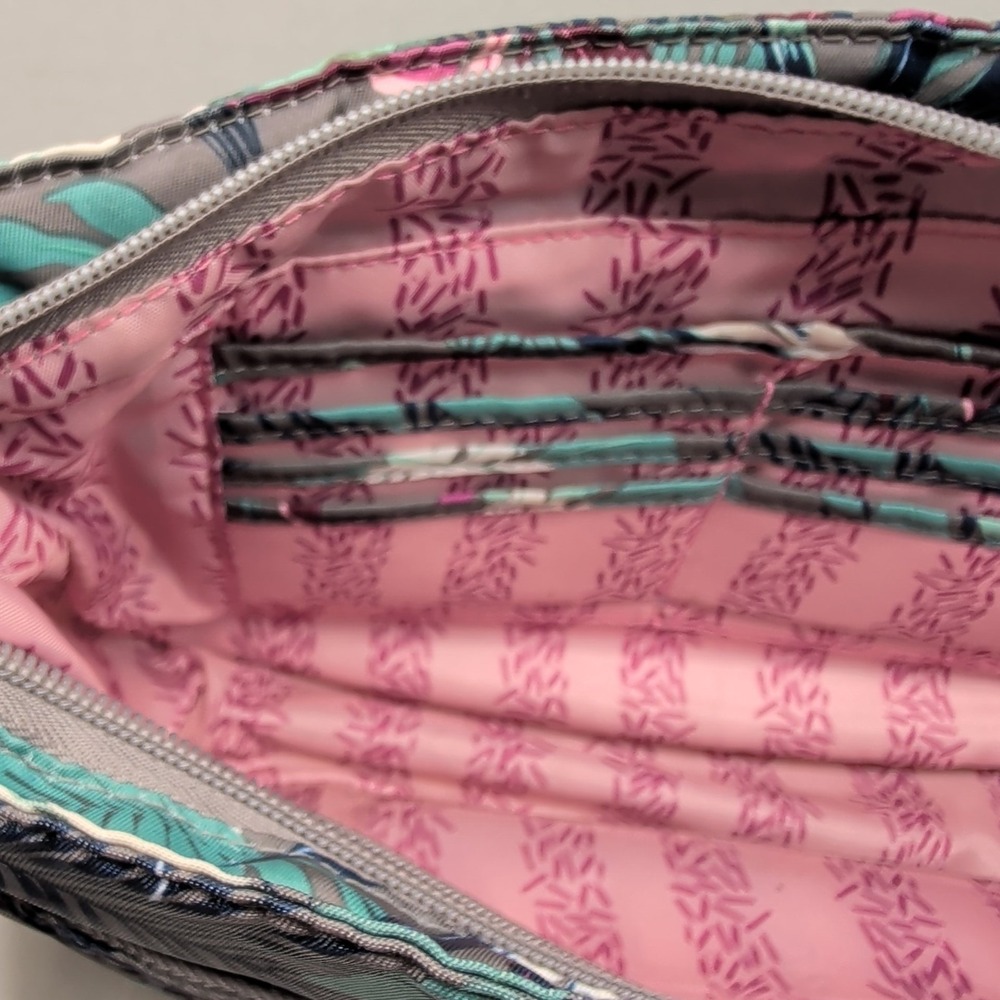 Lug Mambo Crossbody Bag Tropical Leaf Teal Grey - Picture 10 of 16